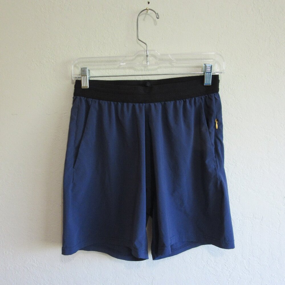BONOBOS Men's Blue Drawstring S Casual Walking Volleyball Shorts